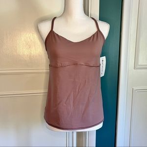 NWT ATHLETA Mauve Vinyasa Support Top